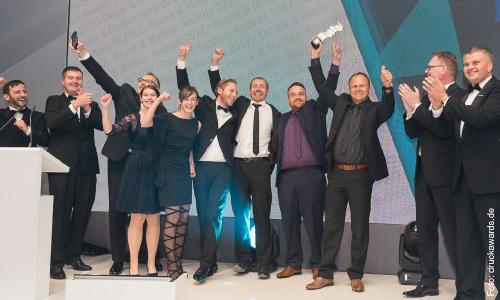 Das Team von Brieforuck zur Preisverleihung