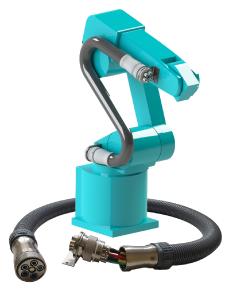 Die MULTILINE E Wechseleinheit für Roboter ermöglicht die Montage und Demontage der kompletten Versorgungsleitungen in wenigen Minuten