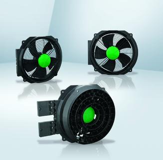 Die Ventilatoren der AxiCool-Baureihe für Kälteanlagen und Verdampfer sind in vielfältigen Ausführungen erhältlich, auch mit Strömungsgleichrichter und Scharniere.