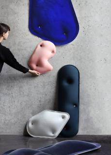 Office Pieces, individual acoustic and artistic spatial elements by Teresa Mendler (Photo: Teresa Mendler)