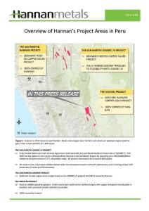 Hannan announces copper-gold porphry discovery at Ucayali in Peru samples up to 25.6% copper