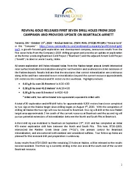 Revival Gold - First Drill Results - October 15th 2020 - FINAL.pdf