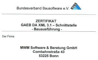 Infoletter_49_Ausschnitt_Zertifizierungsurkunde_GAEB_2010_MWM-Pisa.bmp