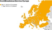 Continental Lkw-Reifen-Service in 37 europäischen Staaten
