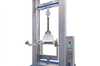 Universalprüfmaschine inspekt duo 10 kN mit neu entwickelter Schälprüfvorrichtung für Blattklebrigkeitstests.