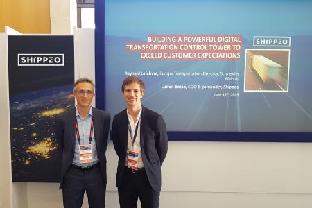 Reynald Lefebvre (Schneider Electric) und Lucien Besse (Shippeo)