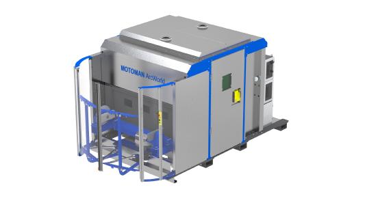Mit der neuen ArcWorld CS baut Yaskawa das Angebot an schlüsselfertigen Roboterschweißzellen weiter aus. (Quelle: Yaskawa)