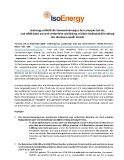 [PDF] Pressemitteilung: IsoEnergy schließt die Sommerbohrungen bei Larocque East ab, und stößt dabei auf weit verbreitete und bislang stärkste Radioaktivität entlang des Hurricane-South-Trends
