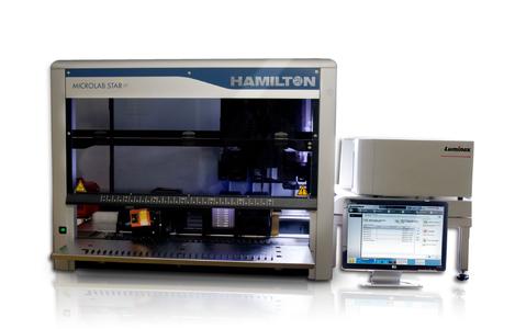 The HAMILTON STAR for automated HLA testing.