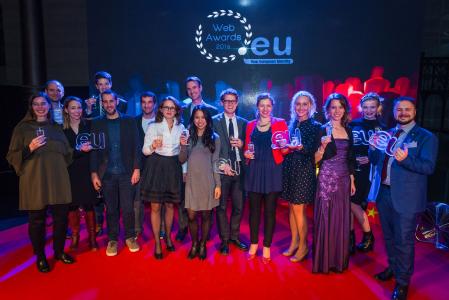 Glückliche Gewinner des .eu Web Award...