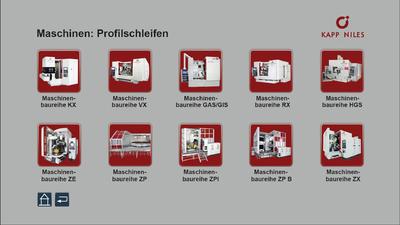Auszug Interaktive Touchscreen-Präsentation, Fma. KAPP-NILES