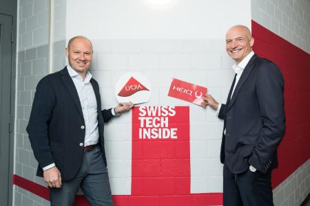 Photo© HeiQ: Julien Born - CEO of The LYCRA Company and Carlo Centonze - Co-founder and CEO of HeiQ Group
Leaders of HeiQ & The LYCRA Company announce collaboration.
