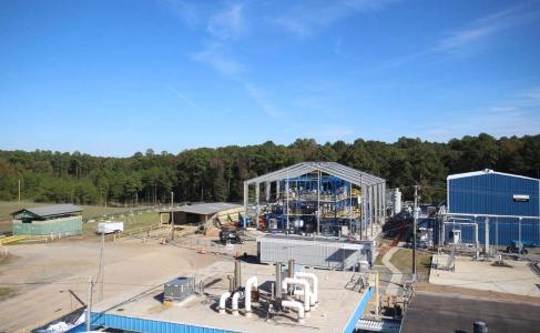 Figure 1. Building demonstration plant at Lanxess Project site