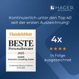 Kontinuierlich ausgezeichnet: HAGER Executive Consulting