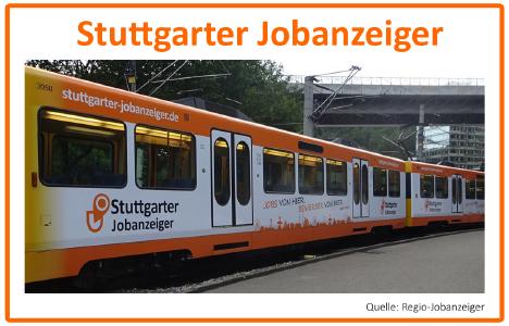 Transportmittelwerbung Stuttgarter Jobanzeiger