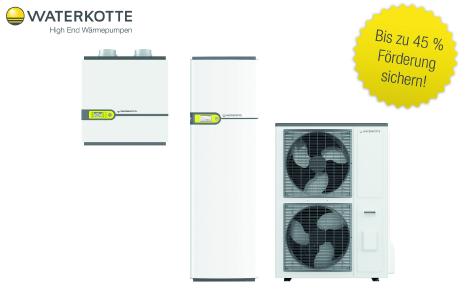 Bei der Investition in eine Waterkotte Wärmepumpe und ein Waterkotte Lüftungsgerät können Bauherren bis zu 45 % der Investitionskosten erstattet bekommen (Bild: Waterkotte)