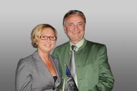 Karin Steinberger, Key Account Manager Sales Distribution Vishay, Slobodan Puljarevic, Präsident und CEO EBV