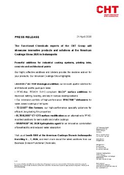 CHT Press release American Coatings Show 2026.pdf