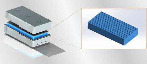 Ein neuartiger Phasenwechselmaterialverbund wird durch ein isolierendes Sandwich-Gehäuse thermisch von der Umgebung entkoppelt / Graphik: Fraunhofer LBF