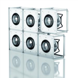 Neue FanGrid-Module mit RadiPac Radialventilatoren von ebm-papst mit automatischer Resonanzerkennung für mehr Betriebssicherheit