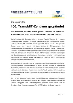 PM TransMIT 100. TransMIT-Zentrum 23.09.09.pdf