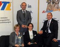 Die Gewinner der Partner-AWARDs 2011: Kerstin Zobel, Zobel; Arno Boll, Kraftverkehr Emsland; Tanja Röring, Hintzen; Andreas Jäschke, VTL (von links) 