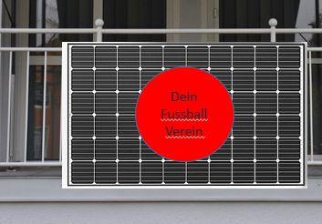 Fussball Balkonsolar Modul