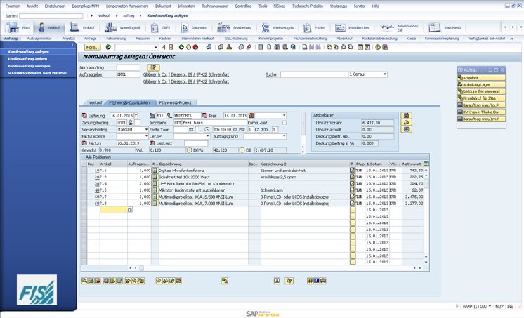 Die Warenwirtschaftslösung FIS wws für SAP ERP ermöglicht eine opti...