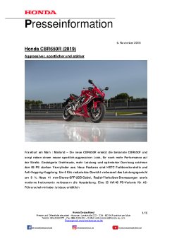 Presseinformation Honda CBR650R (vom 06.11.2018).pdf