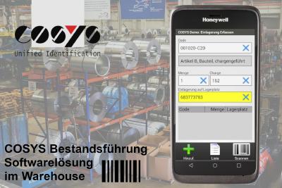 COSYS Softwarelösung (Stand Alone) für Bestandsführung