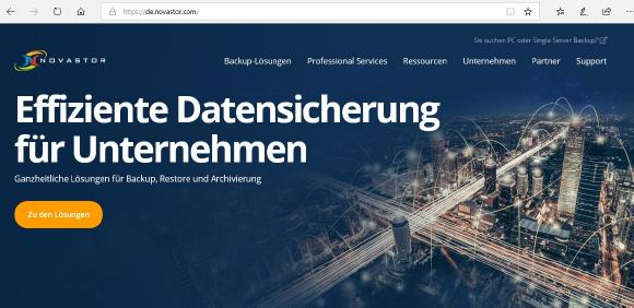 NovaStors neuer Web-Auftritt