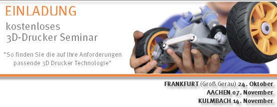 Veranstaltungsorte 3D-Drucker Seminare