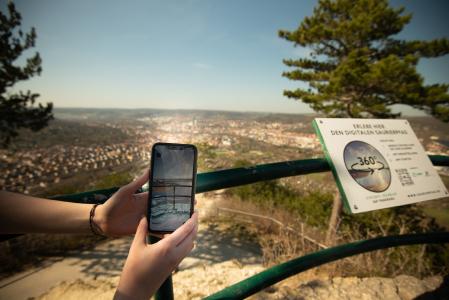 Virtuelles Eiszeit-Panorama auf dem SaurierPfad Jena
