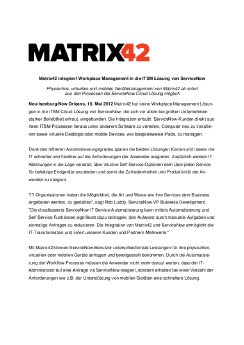 Matrix42 integriert Workplace Management in ITSM Lösung von ServiceNow (final).pdf