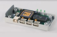 Prototyp des USB-Hubs, der in einem der ersten, 1996 gestarteten Transferprojekte am IMMS entwickelt wurde. Foto: IMMS.