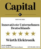 Zum vierten Mal in Folge im Innovations-Ranking: Die Würth Elektronik Gruppe landete in der Spitzengruppe der deutschen Unternehmen
