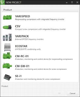 Image 2: The software supports VARISPEED reciprocating compressors, CSV compact screw compressors, the external frequency inverters in the VARIPACK series, the LHV5E and LHV7E ECOSTAR condensing units as well as the protection, monitoring and operating units CM-RC-01, CM-SW-01 and SE-i1