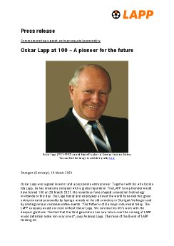 Press release_LAPP_Oskar Lapp at 100 - A pioneer for the future.pdf