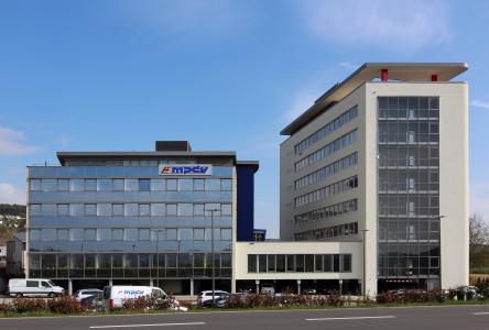 MPDV-Neubau an der Firmenzentrale in Mosbach