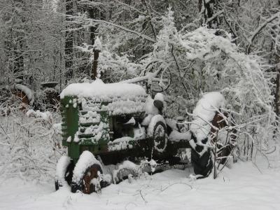 Winterschlaf Traktor