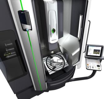 High-End-Werkzeugmaschine: Auch der Innenraum der DMU 65 glänzt im NewDesign von DMG