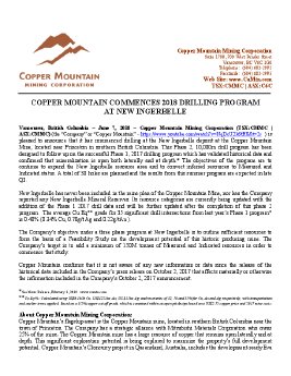 07062018_EN_CUM_News Release #17 - 2018-05-23- Drilling Program at New Ingerbelle.pdf