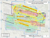Abbildung 1 – Historische Bohrlochstandorte. Formation geht davon aus, dass im Konzessionsgebiet N2 eine Streichlänge von über 15 km zu erkunden ist
