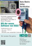 Verifikation DataMatrix Reader DMR220 von IOSS GmbH