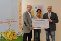 v.l.n.r: Stephan Bales, Katja Masendorf vom ambulanten Kinderhospiz in Koblenz, Ralf Hoffmann, Vorstandsvorsitzender der GÖRLITZ AG in Koblenz v.l.n.r: Stephan Bales, Katja Masendorf vom ambulanten Kinderhospiz in Koblenz, Ralf Hoffmann, Vorstandsvorsitzender der GÖRLITZ AG in Koblenz
