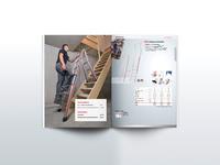 Noch mehr aussagekräftige Anwendungs- und Detailbilder im Hauptkatalog 2016 von Hymer-Leichtmetallbau zeigen die verschiedenen Einsatzmöglichkeiten und die anwenderorientierten Funktionen der Profi-Steighilfen auf.