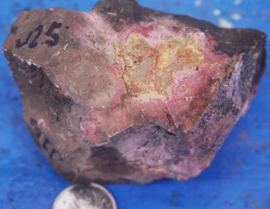 Hochgradige Kobaltprobe von Bloom; Foto: Go Cobalt Mining