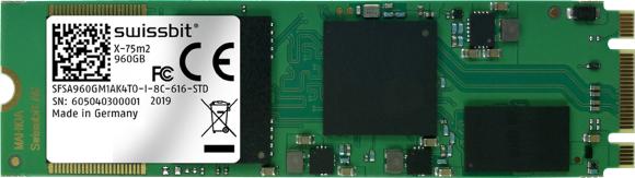 X-75m2 2280 SSD, 3D-NAND für den industriellen Temperaturbereich, Bild: Swissbit
