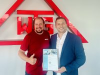 Bild v.l.: Marcel Fix (Ascom), René Köster (WTG)