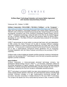 14102020_EN_EnWave Signs TELOA with American Hemp Producer.pdf